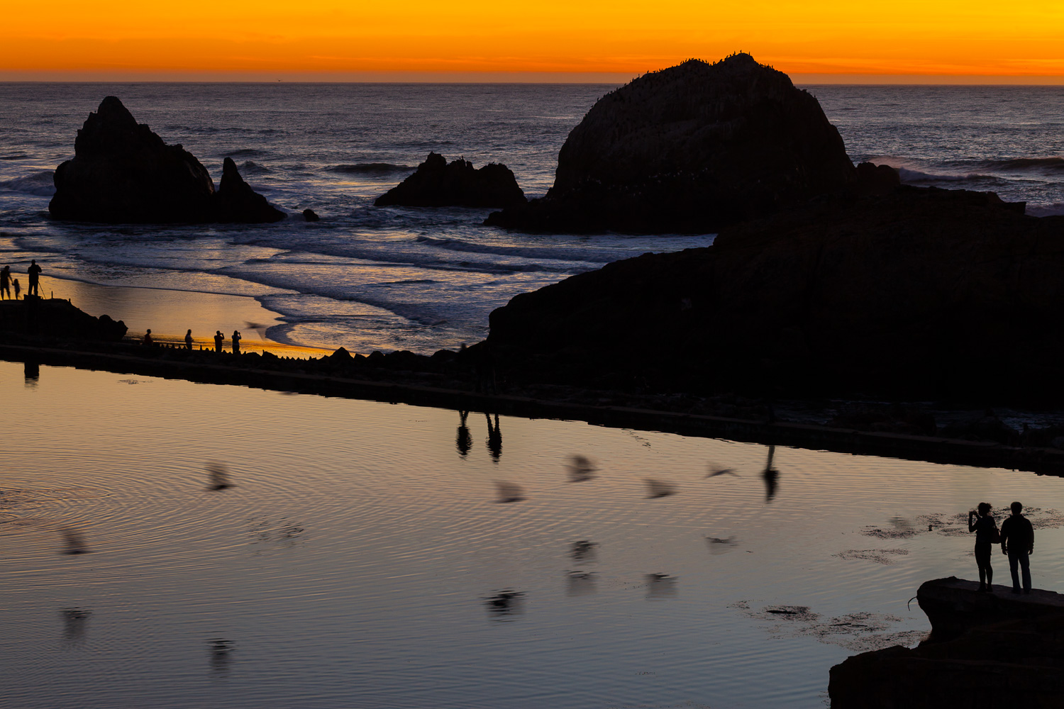 Sunset at Sutro Baths